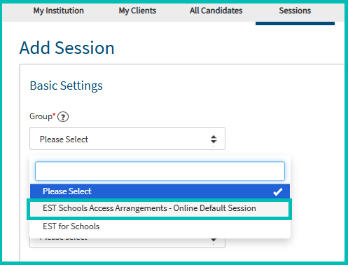 Access Arrangements Default Session.PNG
